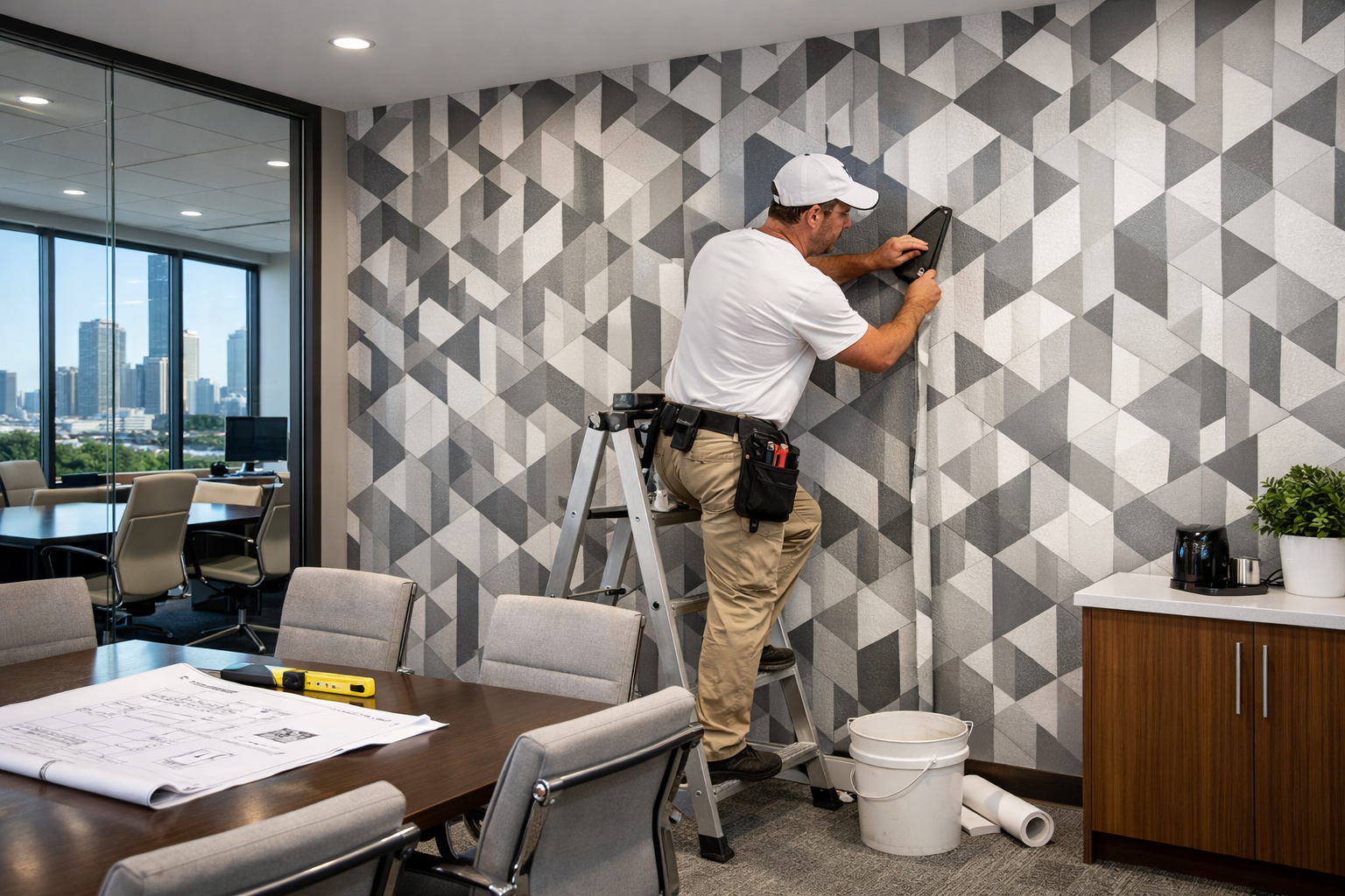 Verdine Tax and Accounting commercial wallpaper installation services in Houston, TX
